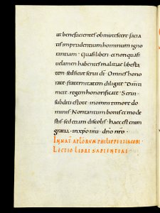 Beromünster, Stiftskirche St. Michael, Epistolar, f. 46v – Epistolary