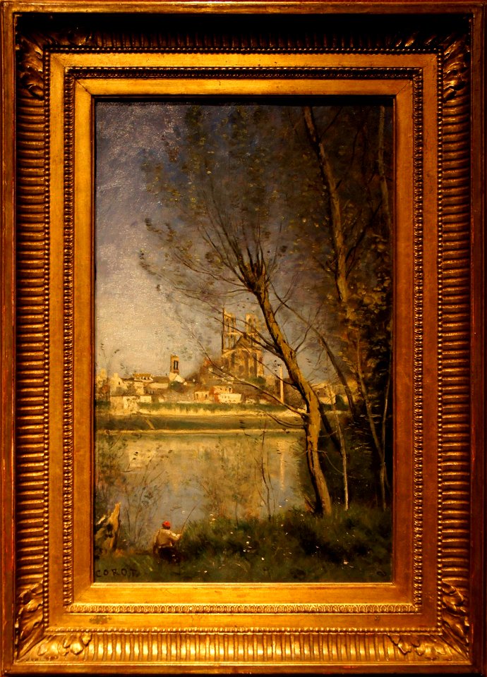 C. Corot Mantes la cathédrale et la ville