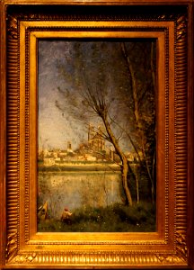 C. Corot Mantes la cathédrale et la ville