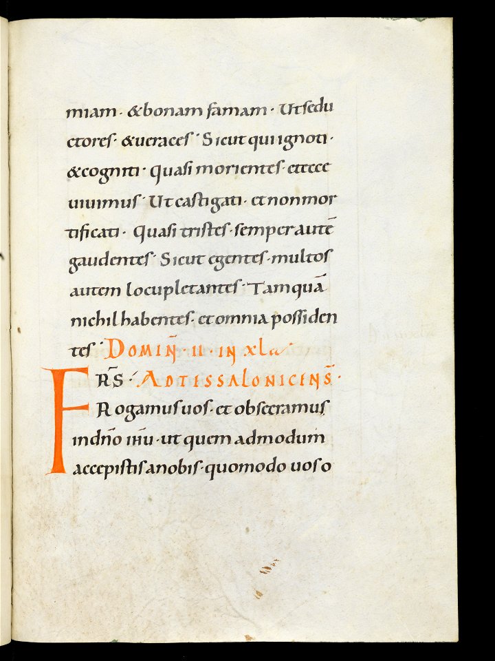 Beromünster, Stiftskirche St. Michael, Epistolar, f. 30r – Epistolary