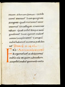 Beromünster, Stiftskirche St. Michael, Epistolar, f. 30r – Epistolary