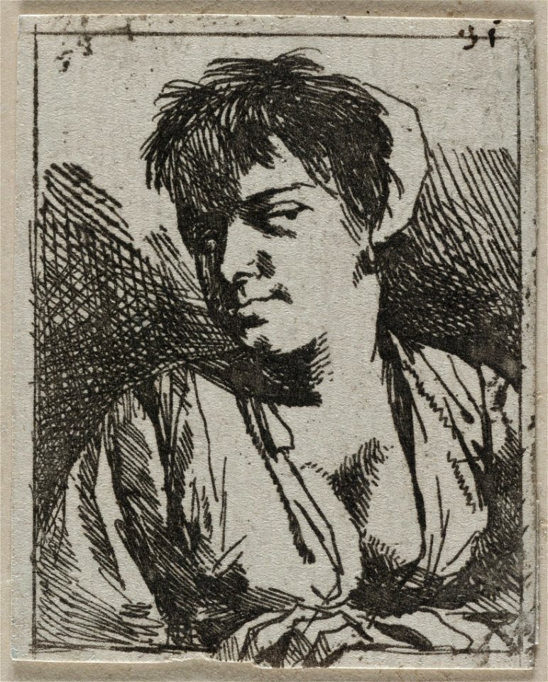 Buste van een jonge boerin, NL-HlmNHA 53010038