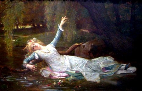 Alexandre Cabanel, Ophelia. Free illustration for personal and commercial use.