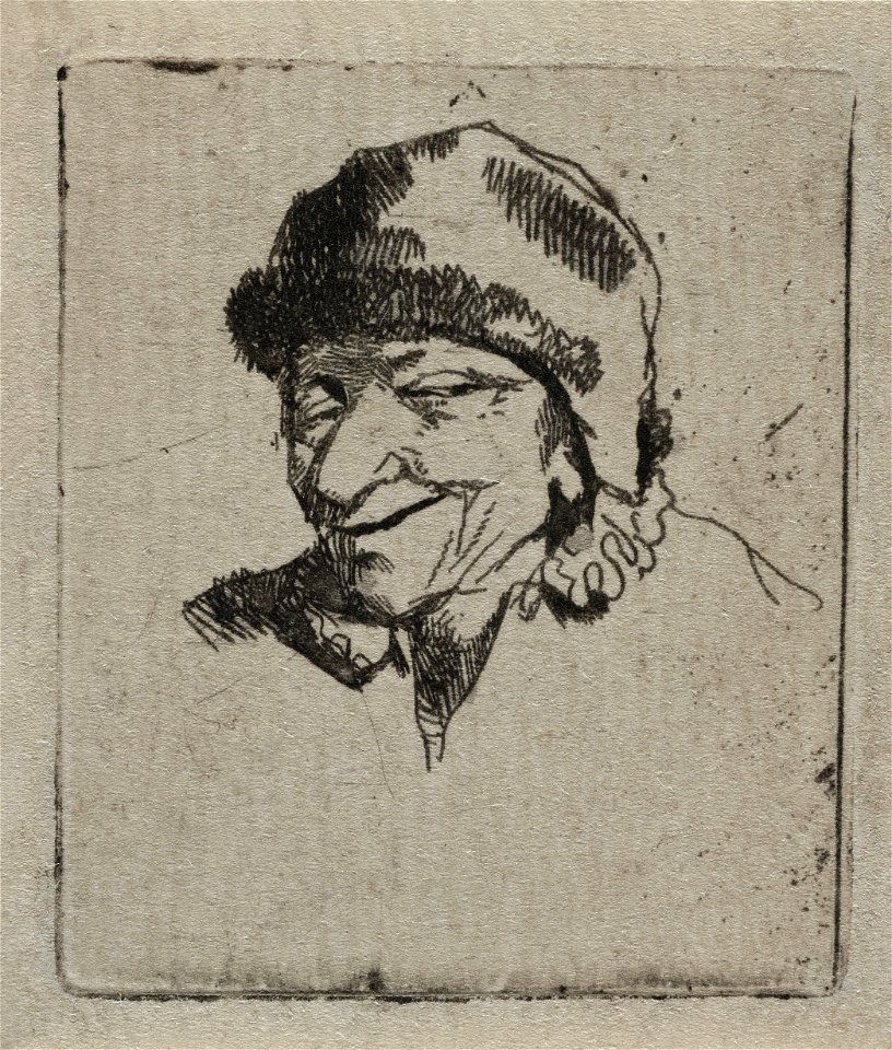Buste van lachende boer, NL-HlmNHA 53010041