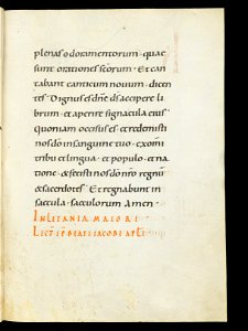 Beromünster, Stiftskirche St. Michael, Epistolar, f. 51r – Epistolary