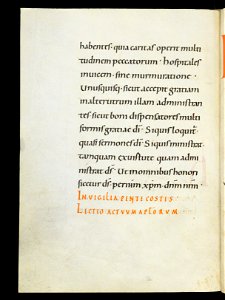 Beromünster, Stiftskirche St. Michael, Epistolar, f. 54v – Epistolary