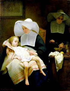 Browne, Henriette - The Sisters of Mercy - 1859. Free illustration for personal and commercial use.