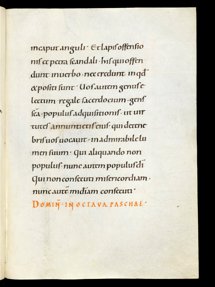 Beromünster, Stiftskirche St. Michael, Epistolar, f. 44r – Epistolary