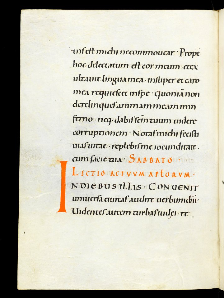 Beromünster, Stiftskirche St. Michael, Epistolar, f. 61v – Epistolary