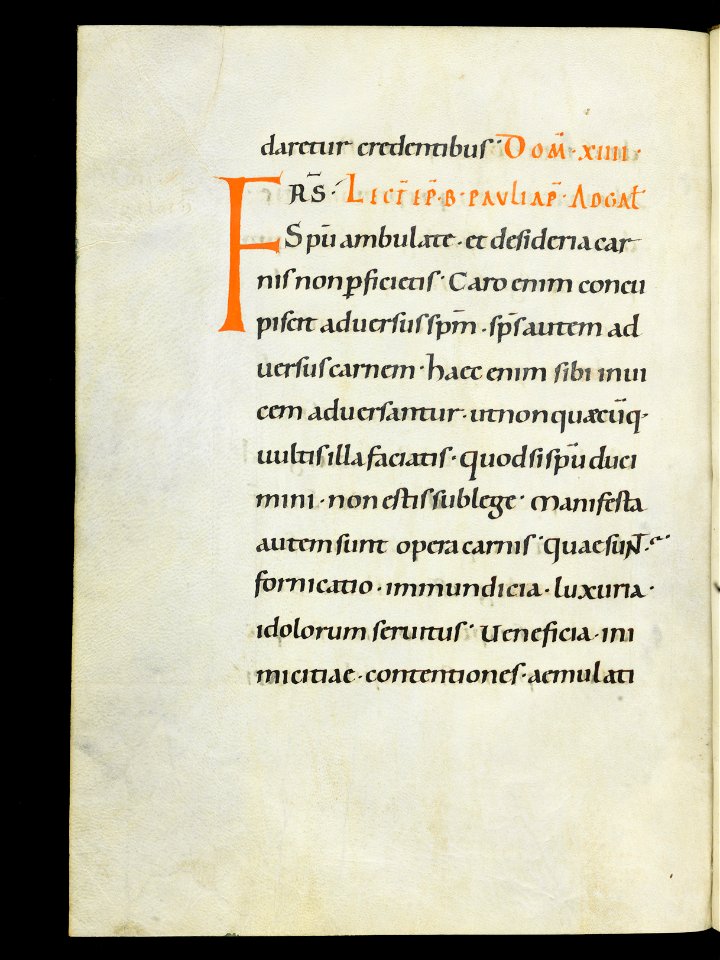 Beromünster, Stiftskirche St. Michael, Epistolar, f. 90v – Epistolary
