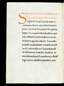 Beromünster, Stiftskirche St. Michael, Epistolar, f. 91v – Epistolary
