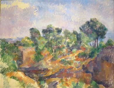 Bibémus by Paul Cézanne, c. 1894-95. Free illustration for personal and commercial use.