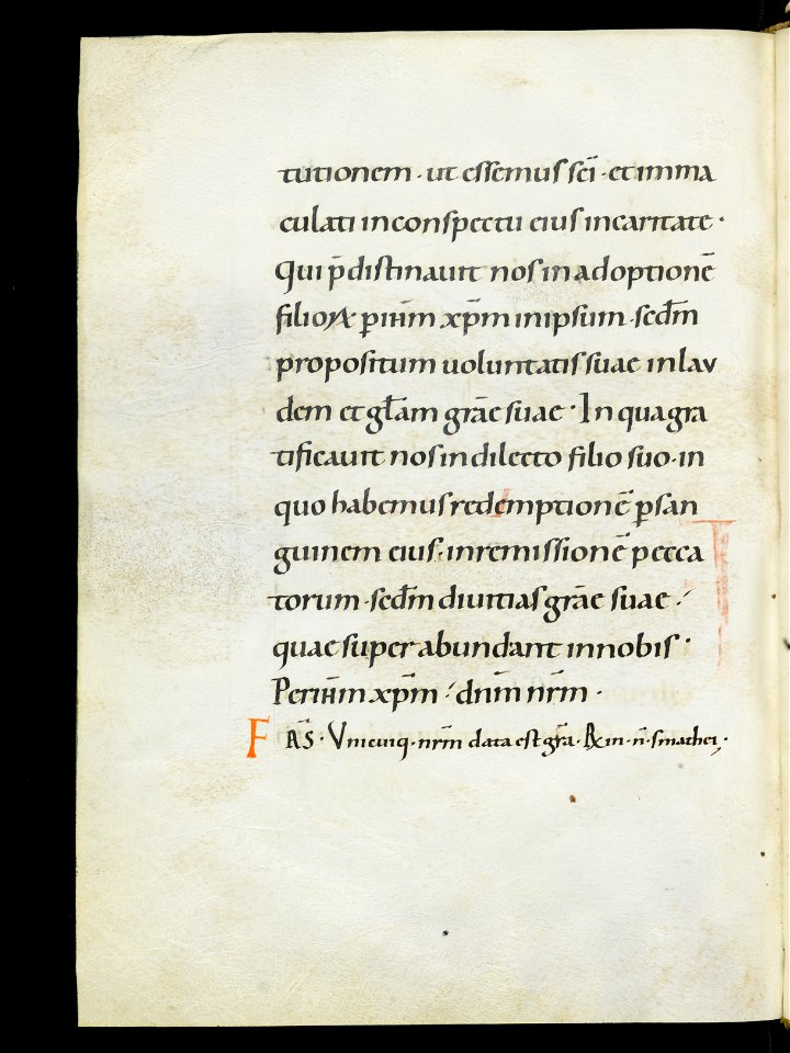 Beromünster, Stiftskirche St. Michael, Epistolar, f. 114v – Epistolary
