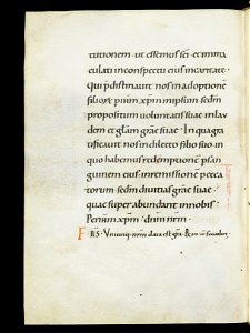 Beromünster, Stiftskirche St. Michael, Epistolar, f. 114v – Epistolary
