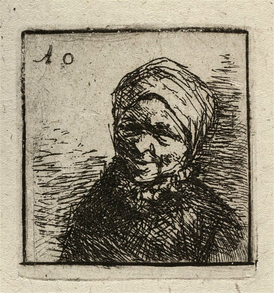 Buste van een lachende boerin. NL-HlmNHA 1477 53010949