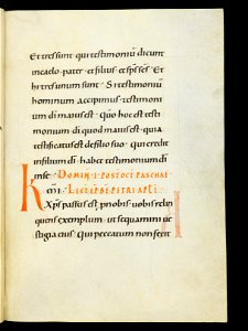Beromünster, Stiftskirche St. Michael, Epistolar, f. 45r – Epistolary