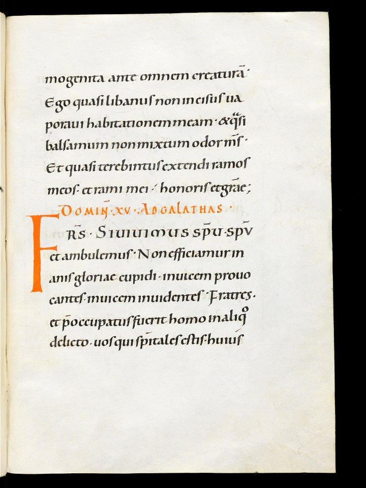 Beromünster, Stiftskirche St. Michael, Epistolar, f. 92r – Epistolary