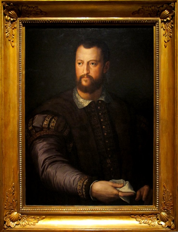 Bottega di agnolo bronzino, ritratto di cosimo I de' medici, post 1569