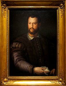 Bottega di agnolo bronzino, ritratto di cosimo I de' medici, post 1569