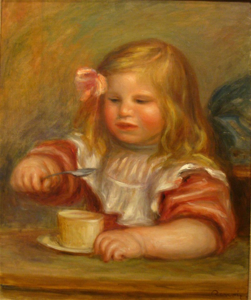 Coco Eating His Soup, 1905, by Pierre-August Renoir (1841-1919) - IMG 7187