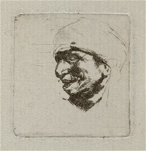 Buste van lachende boer, NL-HlmNHA 53010048