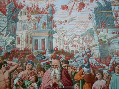 Carlo Lasinio - La distruzione di Sodoma - Dettaglio