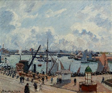 Camille Pissaro l'avant-port du Havre. Matin
