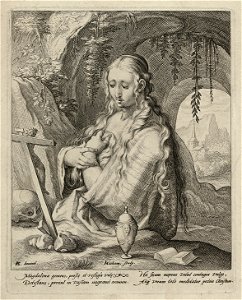 Boetvaardige Maria Magdalena in landschap. NL-HlmNHA 1477 53010717