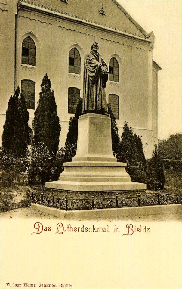 Bielsko-Biała Pomnik Marcina Lutra 002
