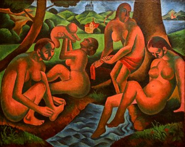 Bohumil Kubišta - Women in Bath