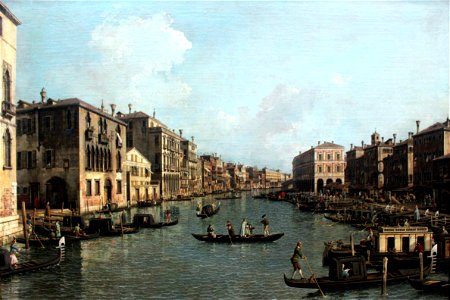 1760 Canaletto Canale Grande Rialtobruecke anagoria. Free illustration for personal and commercial use.