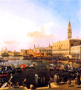 Canaletto - Venice, Bacino di San Marco on Ascension Day