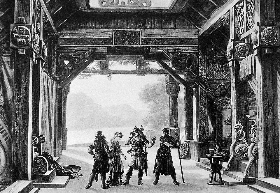 Bühnenbildentwurf Götterdämmerung