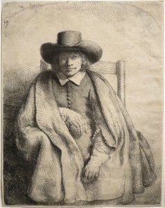 Clement de Jonghe by Rembrandt van Rijn, 1651, Honolulu Museum of Art. Free illustration for personal and commercial use.