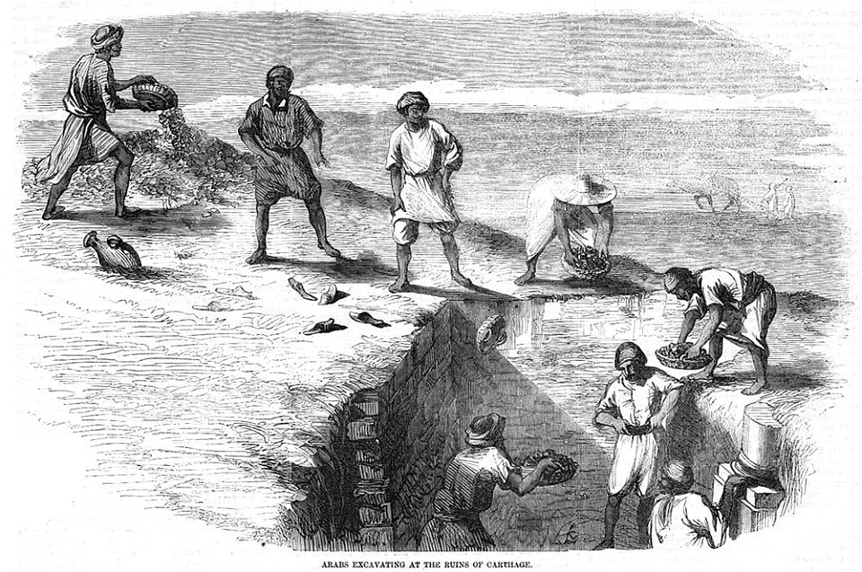 Carthage excavations ILN 15 May 1858