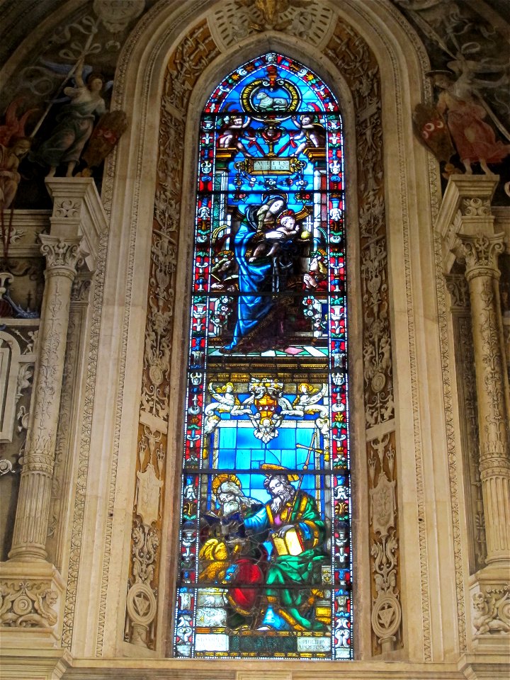 Cappella di filippo strozzi, vetrata 01