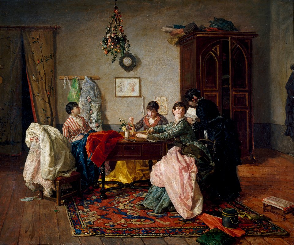 Cason del Buen Retiro-Pintura Taller de Modistas 1878 Manuel García Hispaleto
