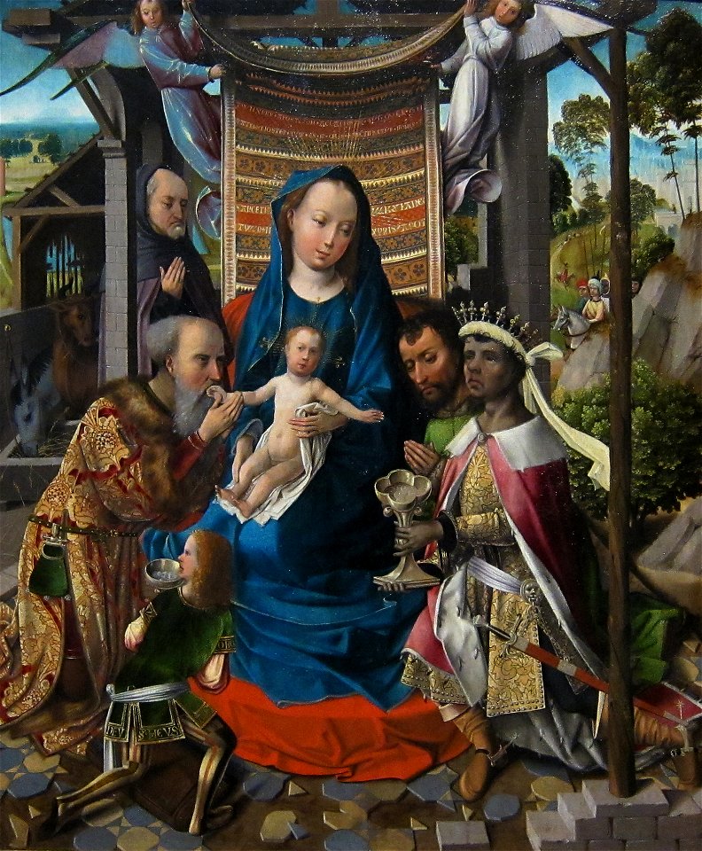 Colijn de Coter (ca. 1450-ca. 1540) - De aanbidding door de wijzen - MSK Gent 29-11-2012 20-01-25