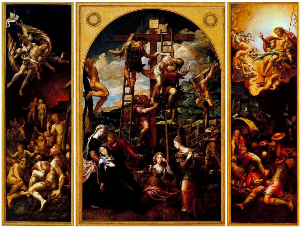 Pieter Coecke van Aelst - Tríptico da Vida de Cristo
