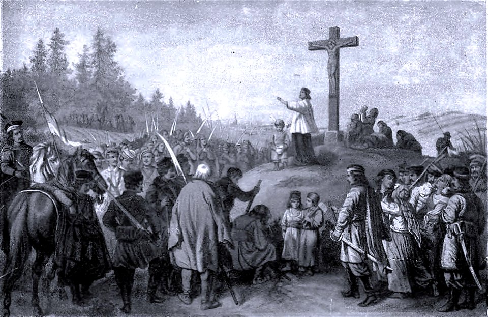 Blessing of Polish January insurgents before the battle