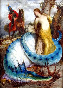 1873 Boecklin Ruggiero und Angelica anagoria