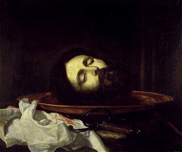 Cabeza de San Juan Bautista, de José de Ribera (Real Academia de Bellas Artes de San Fernando)