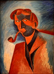Bohumil Kubišta - Smoker (Self-Portrait)