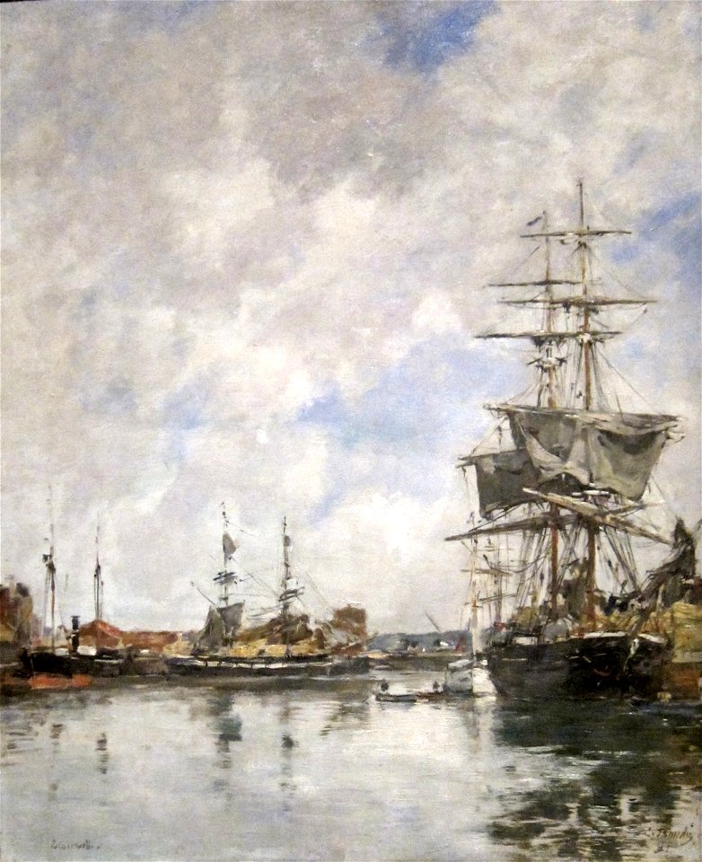 The Dock at Deauville by Eugène Boudin, 1891, Cleveland Museum of Art