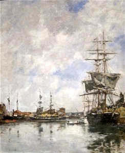 The Dock at Deauville by Eugène Boudin, 1891, Cleveland Museum of Art