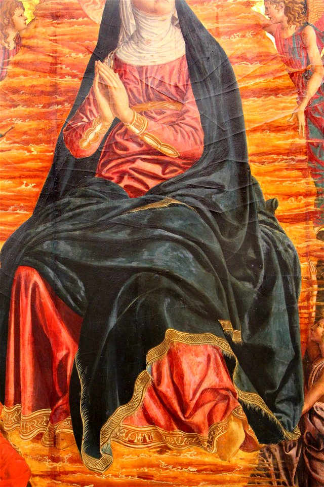 Andrea del castagno, ascensione di maria tra i ss. giuliano e miniato, 1449-50 ca. 05