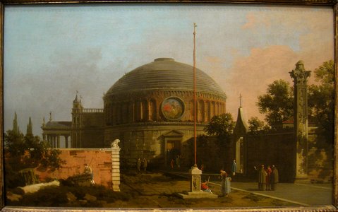 Capriccio - A Circular, Domed Church, by Canaletto (1697-1768) - IMG 7319