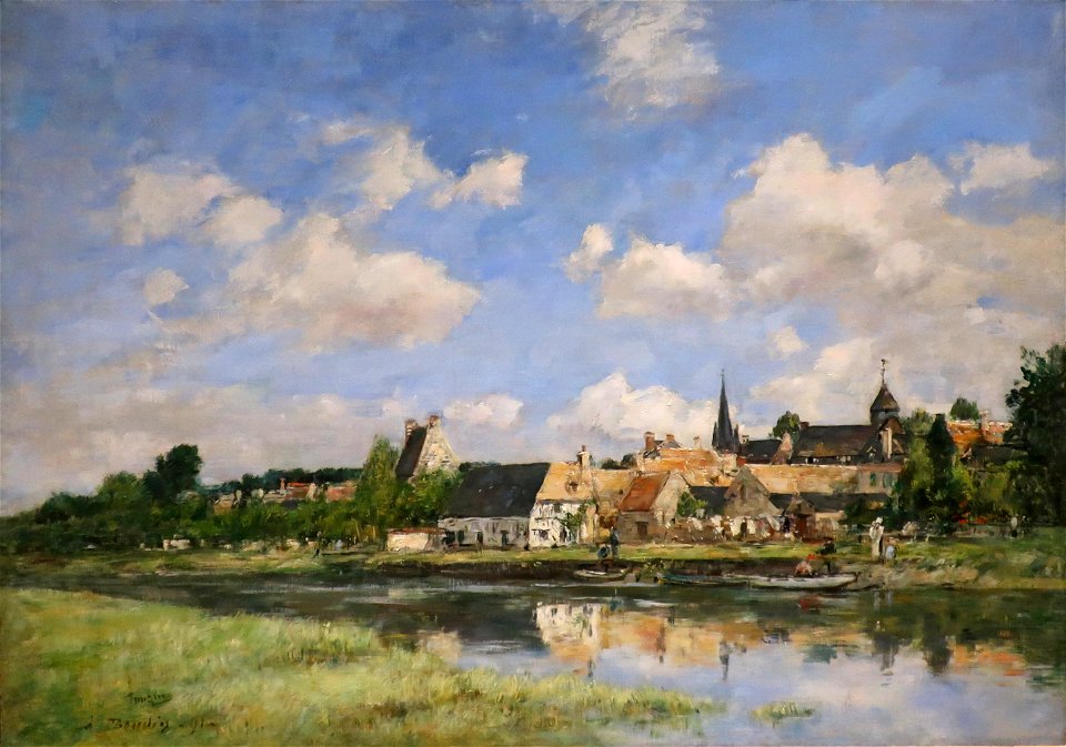 The Old Port of Touques by Eugène Boudin, 1891