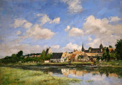 The Old Port of Touques by Eugène Boudin, 1891