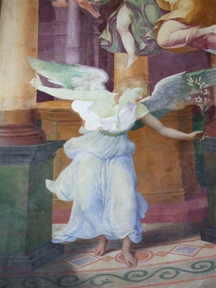 Chaalis fresque annonciation